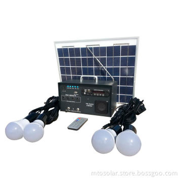 20w Mini Solar Power System with Fm Radio